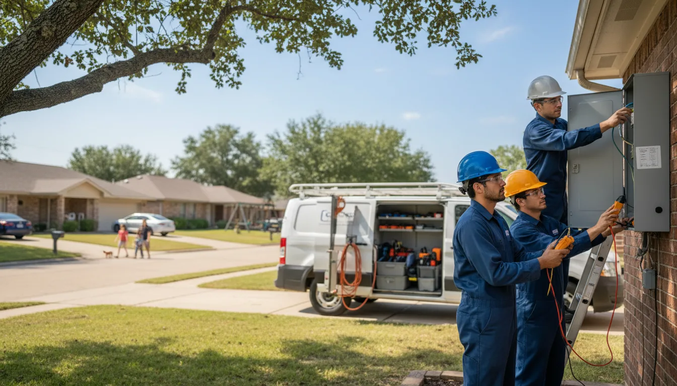 Certified electrician providing emergency electrical services in Lansing, KS